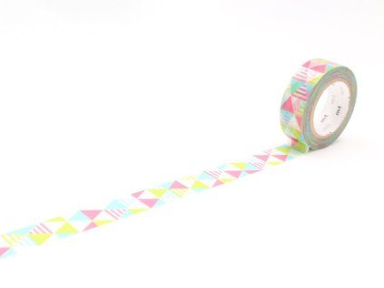 Produkt Washi páska vzorovaná - shimasankaku pink