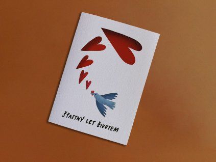 Produkt Svatební přání Šťastný let životem