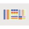 Produkt Zvýrazňovací samolepky papelote na bílém pozadí